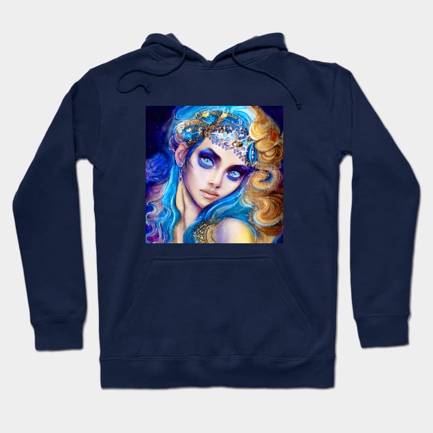 Blue Fantasy Hoodie by AnnieDreams